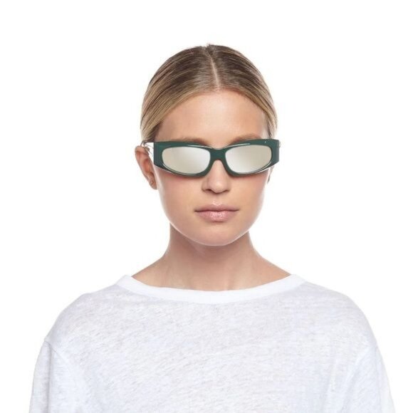 ADAM SELMAN X LE SPECS THE EDGE IN ARMY GREEN/GOLD - Picture 4 of 8